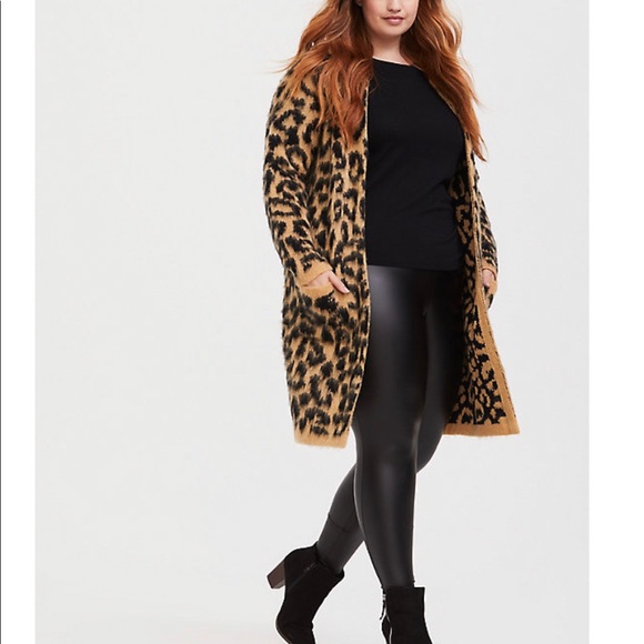 torrid Sweaters - NWT Torrid Leopard Brushed Cardigan